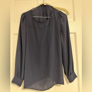 navy blue jcrew blouse GUC